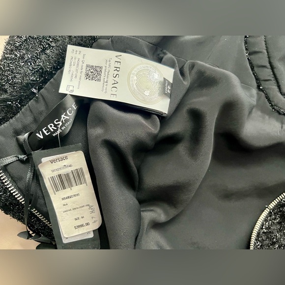 Versace - Lurex tweed cutout mini dress - Size 44IT, 8 US - Picture 10 of 15